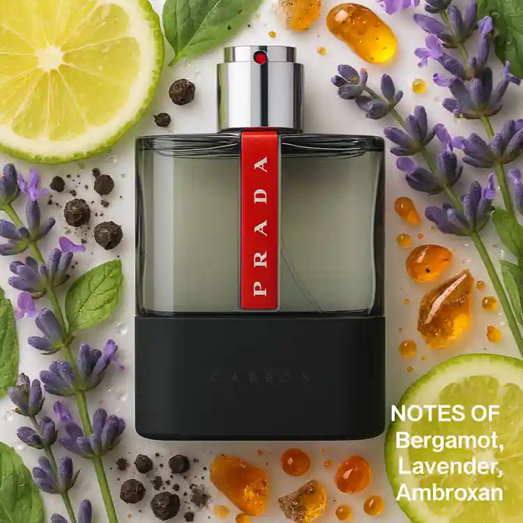 Prada Luna Rossa Carbon Cologne for Men – 3.4 oz / 100 mL EDT Spray