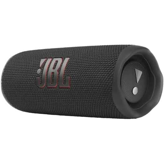 JBL FLIP 6 Waterproof Portable Speaker Bundle with gSport Carbon Fiber Case (Black)  (Refurbished)